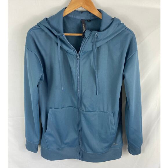 Mondetta Blue Zip Up Athletic Sweatshirt Size Small - Picture 1 of 4